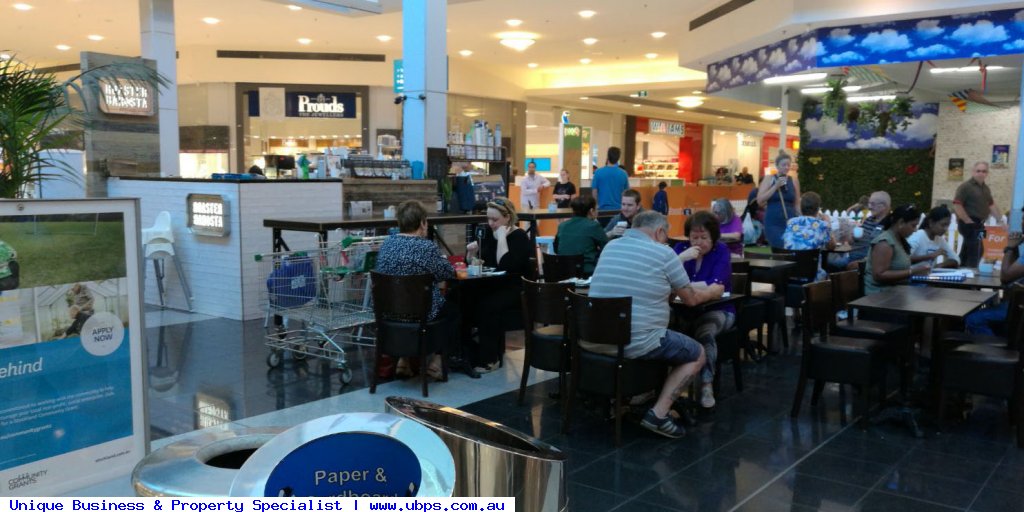 Cafe with food in great shopping centre