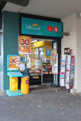 Easy to operate Lotto Kiosk in an outstanding location