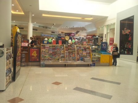 Lotto Kiosk outside Coles Supermarket