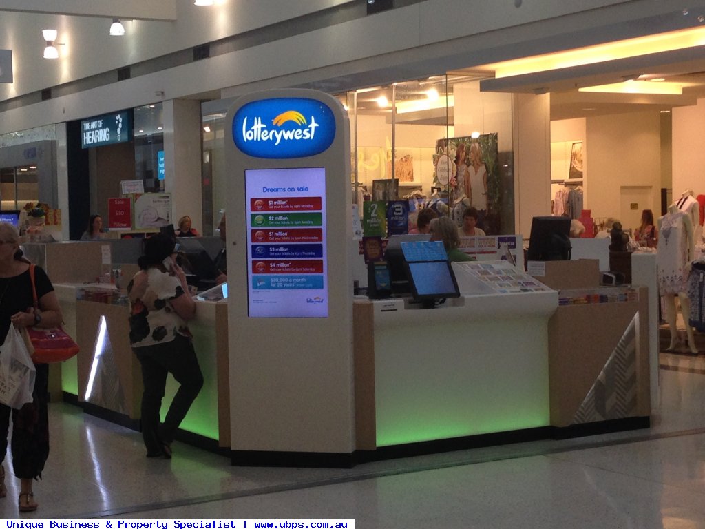 LOTTO KIOSK IN MAJOR SHOPPING CENTRE