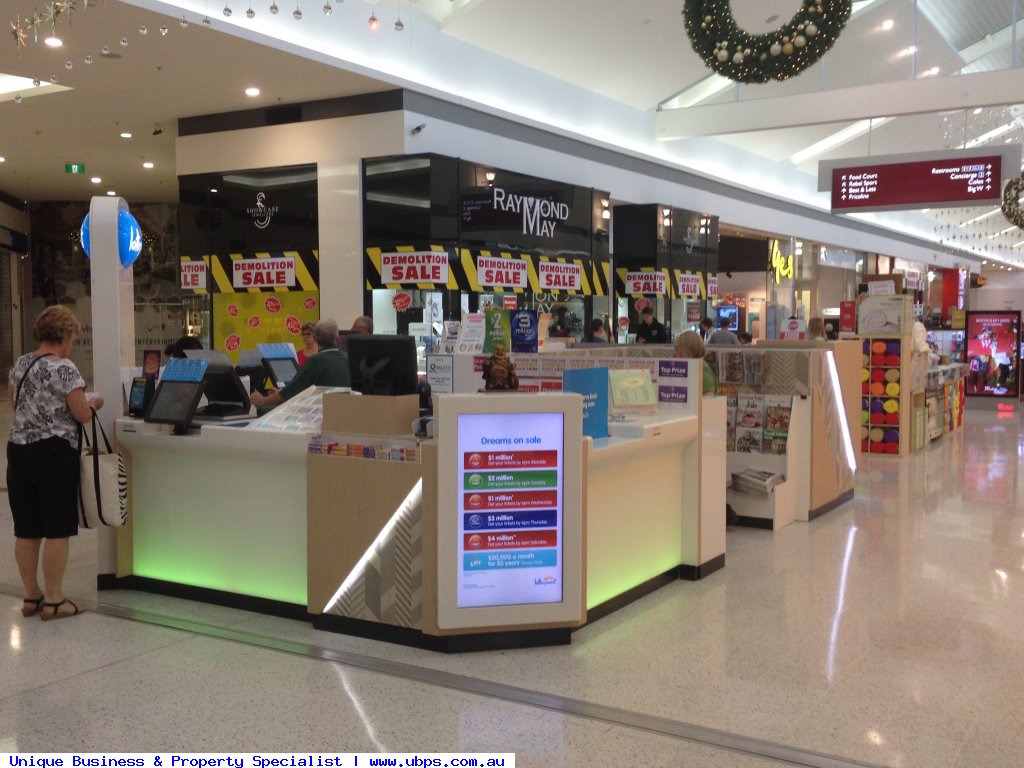 LOTTO KIOSK IN MAJOR SHOPPING CENTRE