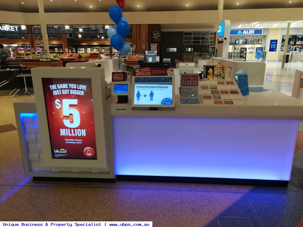 Lotto kiosk with WOW factor